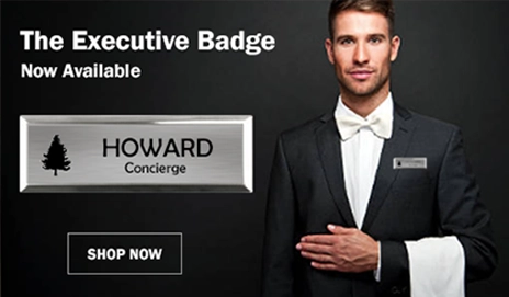 Full Color Executive Beveled Badges