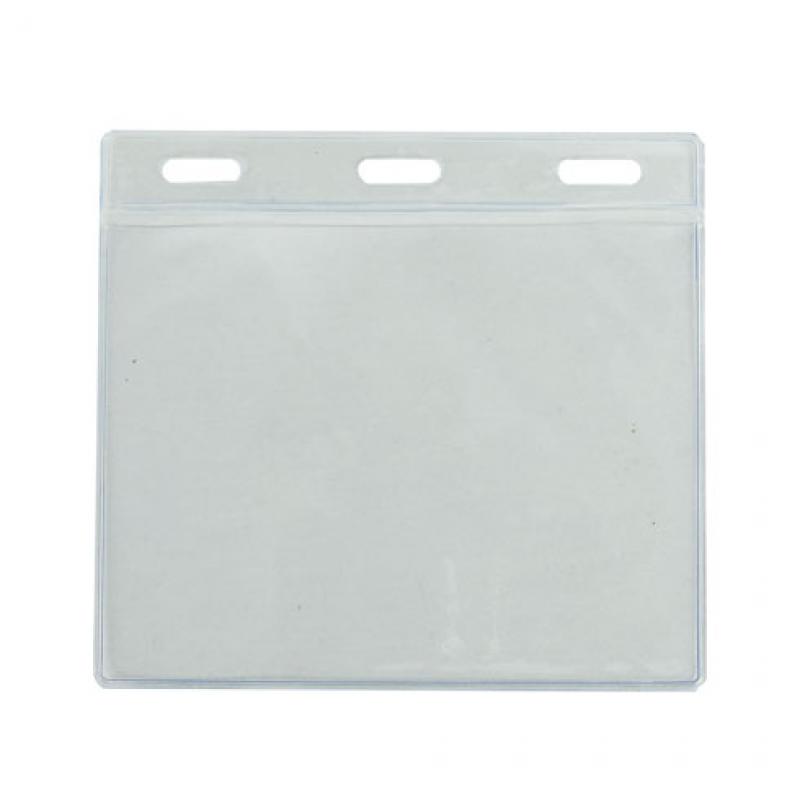  Clear 4 X 3 Horizontal Convention Size Vinyl Badge Holder by  Specialist ID : Office Products